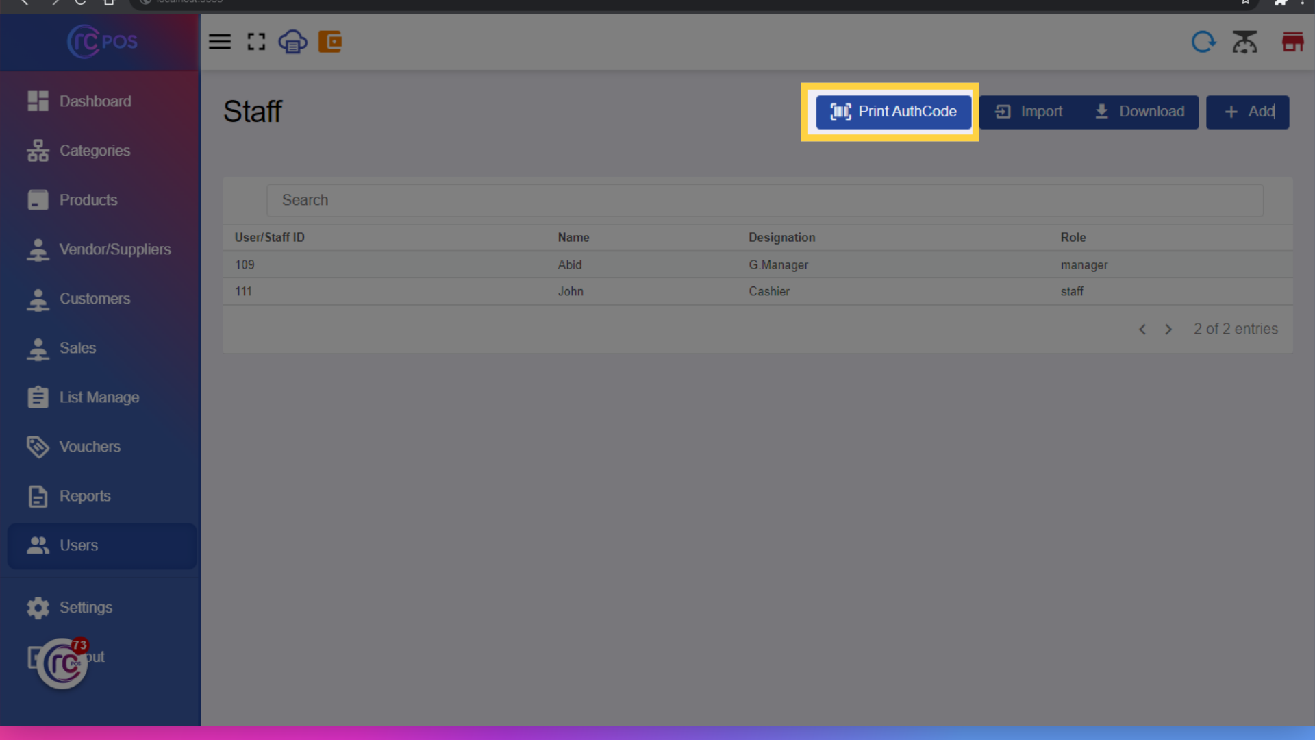 Click 'Add'
