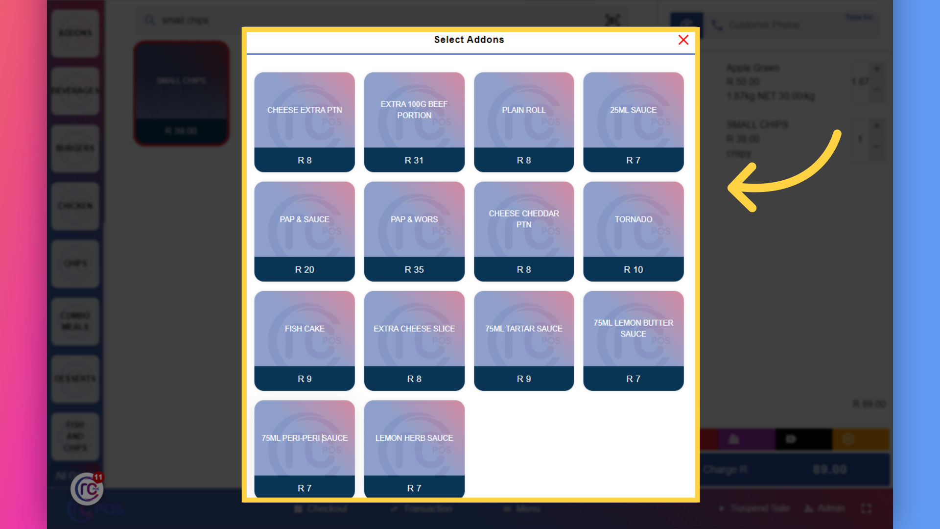 Click 'Addons'